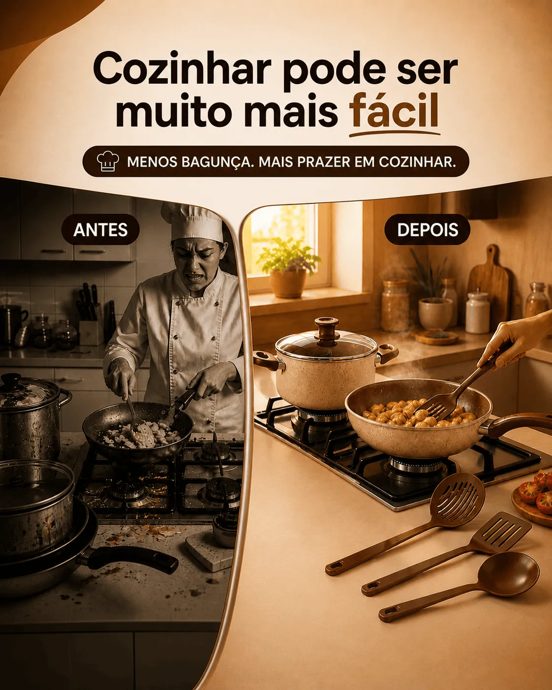 Kit de panelas - Visão superior